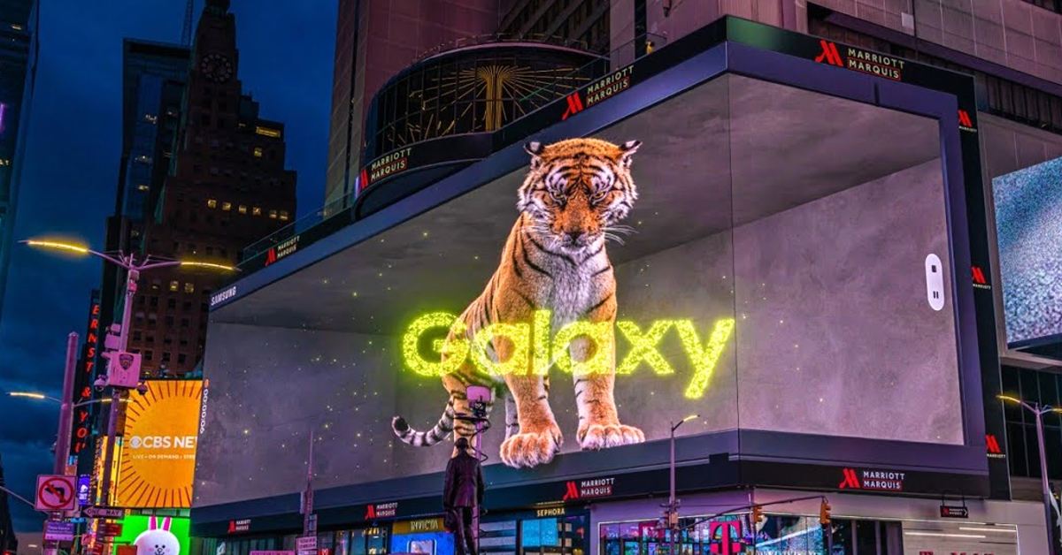 3D billboard Samsungu je něco neskutečného!