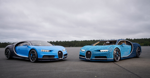 Češi postavili z lega supersport Bugatti Chiron. Jezdí rychlostí 29 km/h